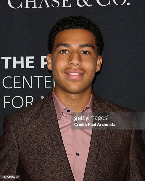 Actor Marcus Scribner attends The Paley Center For Media's Tribute To African-American Achievements In Television at the Beverly Wilshire Four...