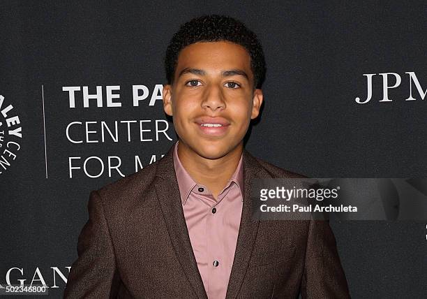 Actor Marcus Scribner attends The Paley Center For Media's Tribute To African-American Achievements In Television at the Beverly Wilshire Four...