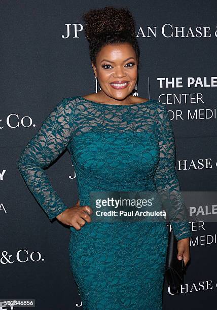 Actress Yvette Nicole Brown attends The Paley Center For Media's Tribute To African-American Achievements In Television at the Beverly Wilshire Four...