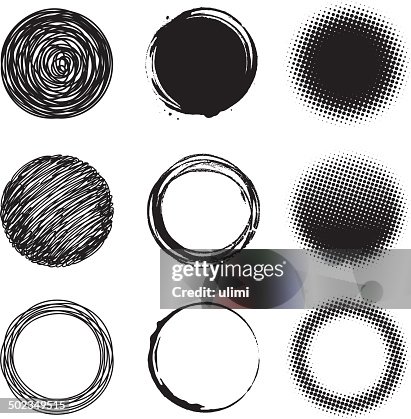 Circle design elements Circle design elements