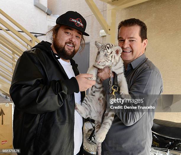 Pawn Star Chumlee invited Crystal , from the Dirk Arthur Wild Magic show at the Westgate Las Vegas Resort & Casino, to the World Famous Gold & Silver...