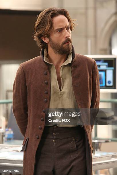 Guest star Tom Mison in the special "The Resurrection in the Remains" BONES/SLEEPY HOLLOW crossover episode of BONES airing Thursday, Oct. 29 on FOX.