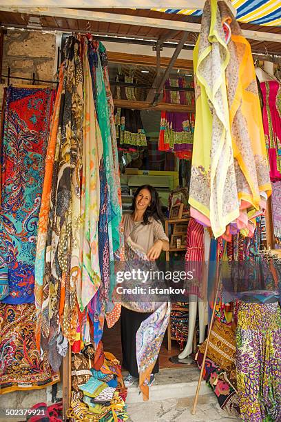 souvenir shop at mostar, bosnia and hercegovina - burqa for sale stock pictures, royalty-free photos & images