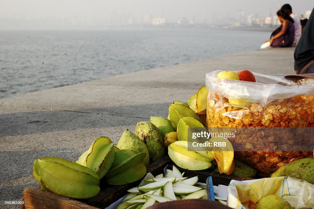 Chat Vendor at Marine Drive Mumbai