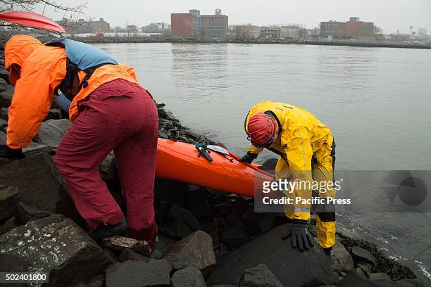 Clean Water Advocate Christopher Swain swam the entire length of the Newtown Creek Superfund Site-home to one of the largest oil spills in America-...
