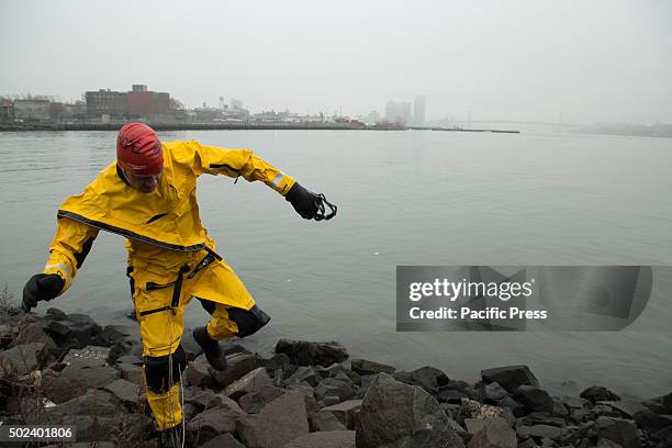 Clean Water Advocate Christopher Swain swam the entire length of the Newtown Creek Superfund Site-home to one of the largest oil spills in America-...