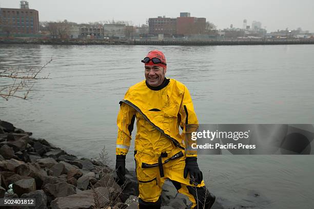 Clean Water Advocate Christopher Swain swam the entire length of the Newtown Creek Superfund Site-home to one of the largest oil spills in America-...