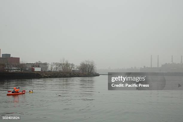 Clean Water Advocate Christopher Swain swam the entire length of the Newtown Creek Superfund Site-home to one of the largest oil spills in America-...