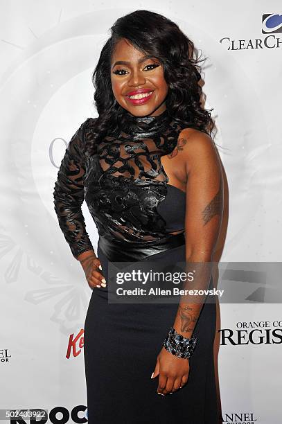 Singer Paris Bennett attends the OC Christmas Extravaganza Concert and Ball at Christ Cathedral on December 23, 2015 in Garden Grove, California.