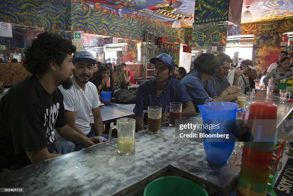 Inside A Traditional Mexican Pulqueria