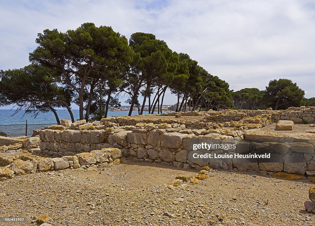 Ruins of the Greek city of Empuries, Costa Brava