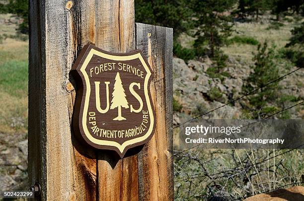 us forest service - amerikanische forstbehörde stock-fotos und bilder
