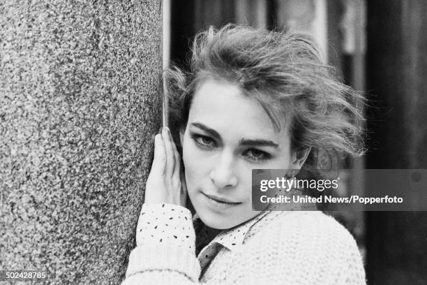 Polish actress Joanna Pacula pictured in London on 28th March 1985.