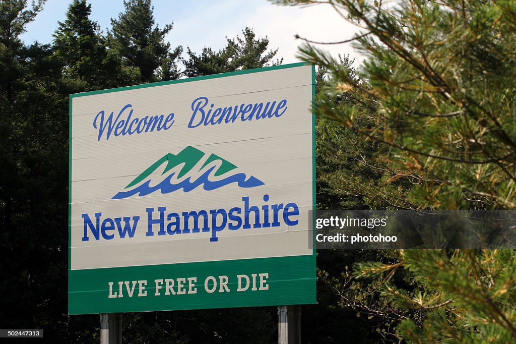 Welcome Sign in New Hampshire