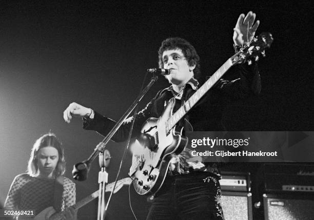 Lou Reed performs on stage at the Carre Theatre in Amsterdam, Netherlands on September 30 1972.