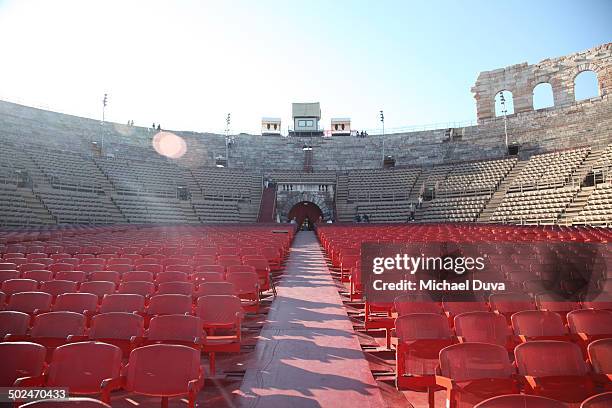 arena di verona, arena of verona amphitheatre - arena stock-fotos und bilder