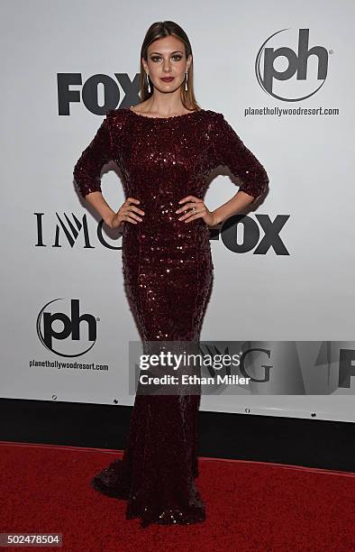 Miss USA 2013 Erin Brady attends the 2015 Miss Universe Pageant at Planet Hollywood Resort & Casino on December 20, 2015 in Las Vegas, Nevada.