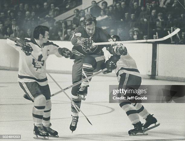 It was a dull contest Saturday night at Gardens when Leafs blanked Buffalo Sabres; 2-0; but no one could blame former Toronto player Eddie Shack if...