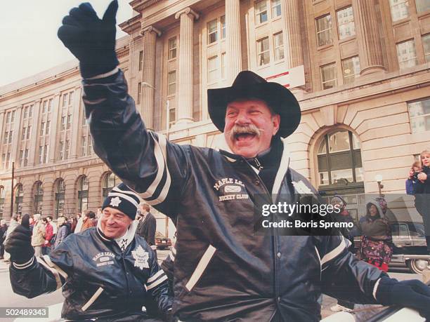 Eddie Shack and Frank Mahokich