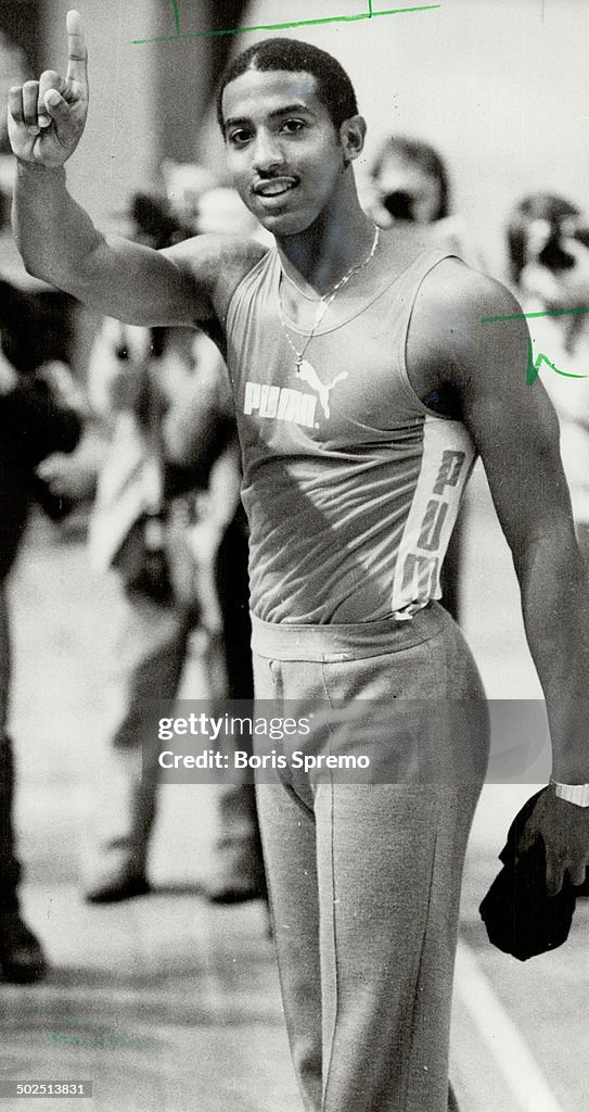 Renaldo Nehemiah: World record-holder in 50-year hurdles set indoor mark at Star Games last night.