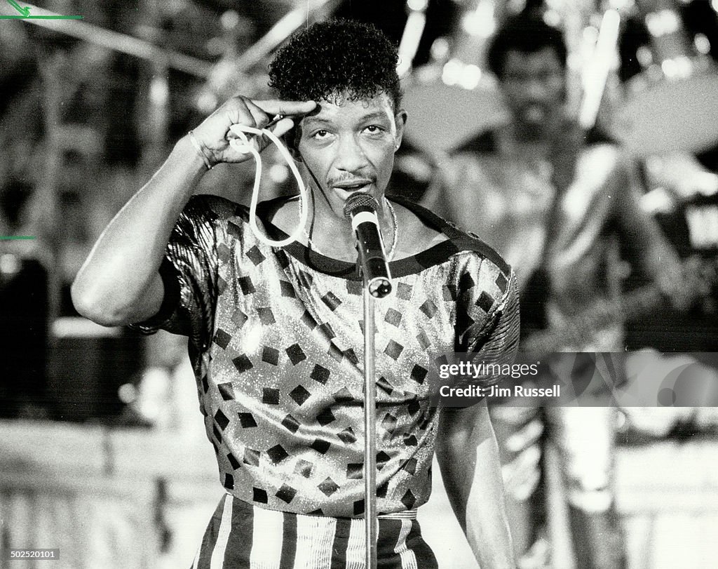 James J. T Taylor; lead singer of Kool and the Gang; strutted around