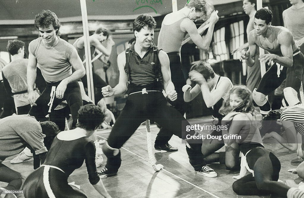Catfights and caterwauls: Greg Bond (centre) looks every inch the macho tomcat Rum Tum Tugger in yes