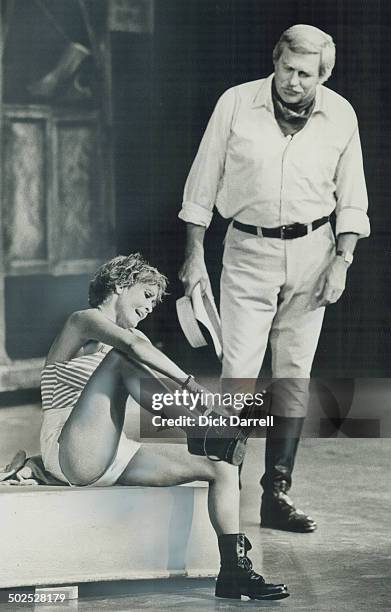 Howard Kell and Jane Powell star in the musical South Pacific that opened at the O'Keefe Centre last nigh. Jane Powell is charming and sweet but she...
