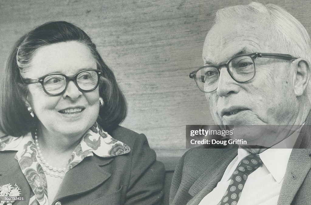 Hollywood movie pioneer King Vidor and his favorite companion; 70-year-old former 'flapper' of the 2