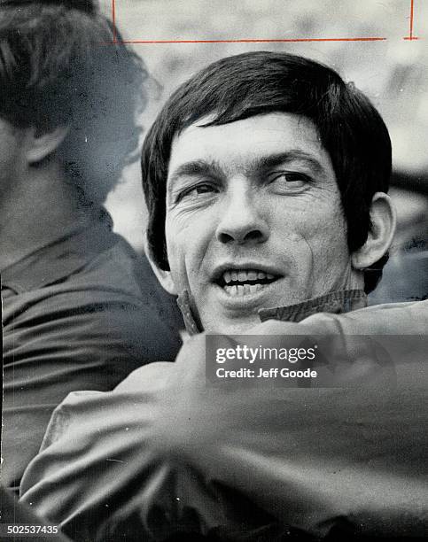 It looks like a before-and-after shot for men's hair pieces. In fact; it's Argos' Tommy Bland; who wears the wig when he isn't in action; Bland; who...