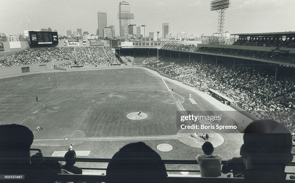 The shrine: Fenway Park stadium; home of the Red Sox; was built in 1912 with seats for only 33;500 f