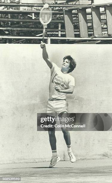 Colin McAlpin reaches toward a victory