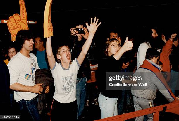 Toronto fans leave little doubt who's No. 1 with them as Hulk enters the ring at Maple Leaf Gardens for a recent tag team match against the hated...