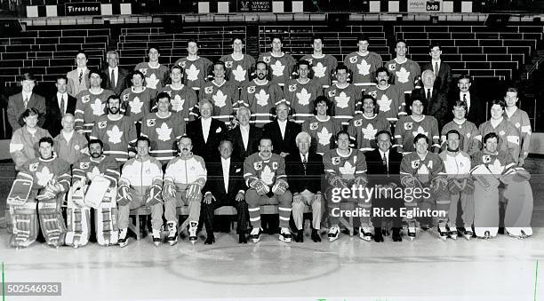 Meet the leafs: Back : Mark Hillier ; Ernie Lewis ; Guy Larose; Joe Sacco; Rob Pearson; Kent Manderville; Darryl Shannon; Dmitri Mironov; Mike...