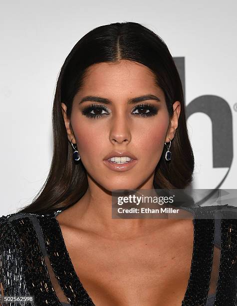 Miss Universe 2014 Paulina Vega attends the 2015 Miss Universe Pageant at Planet Hollywood Resort & Casino on December 20, 2015 in Las Vegas, Nevada.