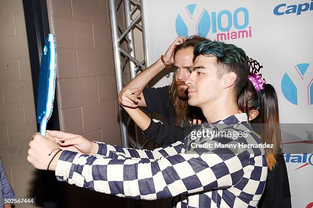 Sunrise, FL--DNCE at Y100's Jingle Ball 2015 - Arrivals