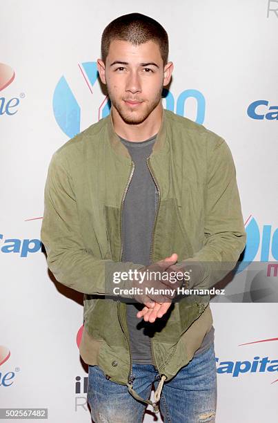 Sunrise, FL-- Nick Jonas at Y100's Jingle Ball 2015 - Arrivals