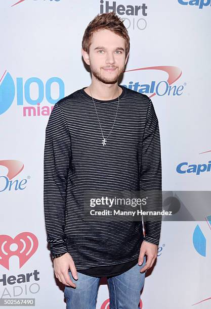 Zedd attend the 2015 Y100 Jingle Ball at BB&T Center on December 18, 2015 in Sunrise, Florida.