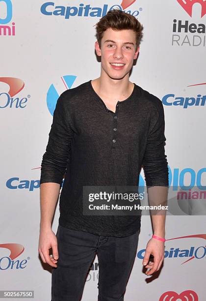 Shawn Mendes at Y100's Jingle Ball 2015 - Arrivals