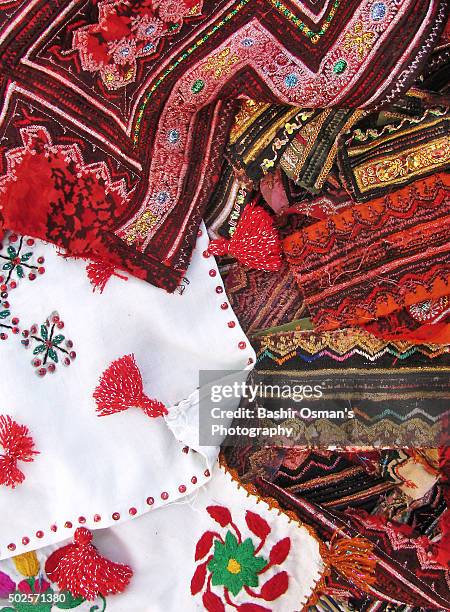 pakistani handicrafts - linha artigo de costura imagens e fotografias de stock