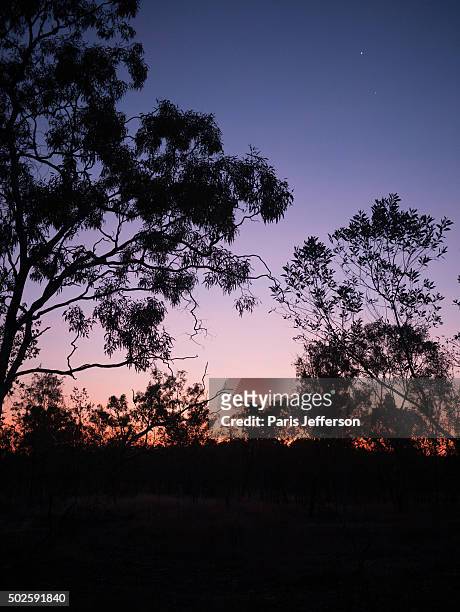 sunset at edith falls/leliyn, australia - edith falls stock pictures, royalty-free photos & images
