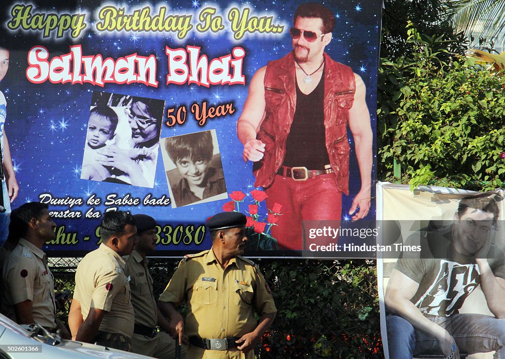 Fans Celebrate 50th Birthday Of Bollywood Actor Salman Khan