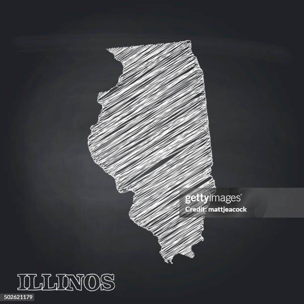 usa state illinois - illinois state stock illustrations