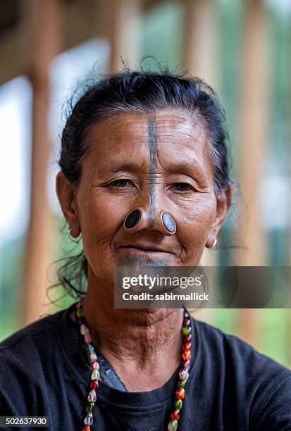 tribal indian women from arunachal pradesh, india. - indigenous culture stock pictures, royalty-free photos & images