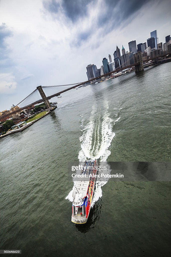 Tourist ship at the East River