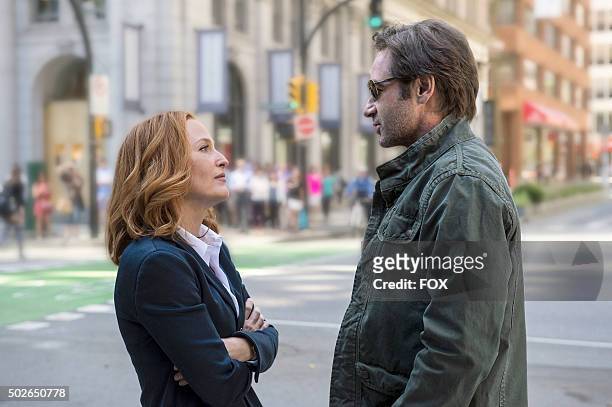 Gillian Anderson as Dana Scully and David Duchovny as Fox Mulder. The next mind-bending chapter of THE X-FILES debuts with a special two-night event...