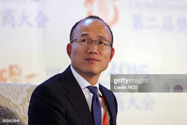 Guo Guangchang, Chairman of Fosun Group, attends the 2nd Chushang Convention at East Lake International Conference Center on November 11, 2015 in...