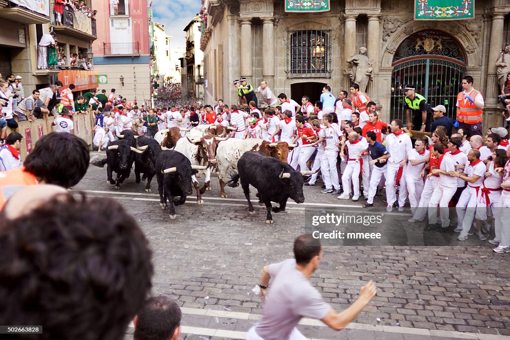 At festival of San Fermin. Pamplona