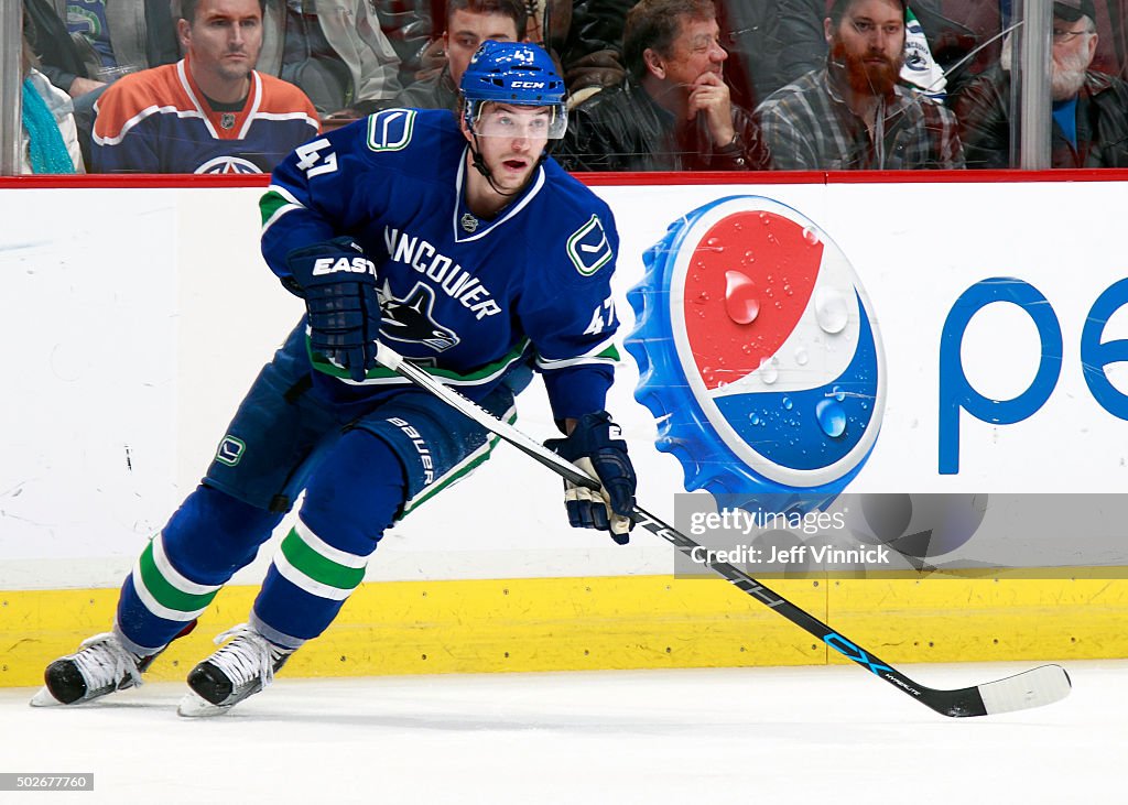 Edmonton Oilers v Vancouver Canucks