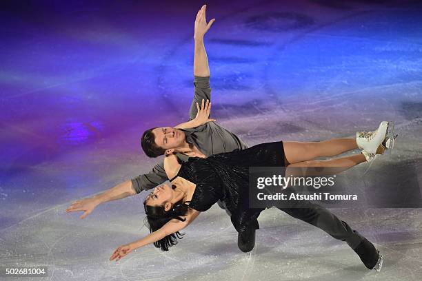 Emi Hirai and Marien De La Asuncion of Japan perform their routine in the exhibition on the day four of the 2015 Japan Figure Skating Championships...
