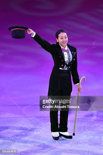 Mao Asada of Japan performs her routine in the exhibition on the day four of the 2015 Japan Figure Skating Championships at the Makomanai Ice Arena...